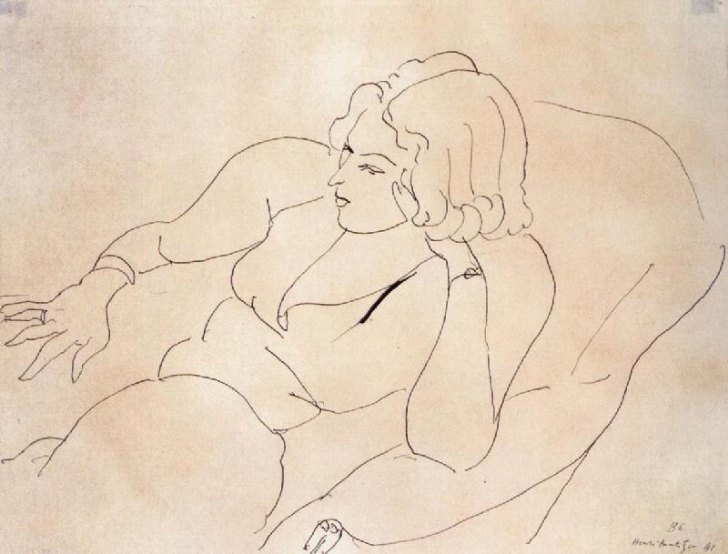 Henri Matisse A woman sitting